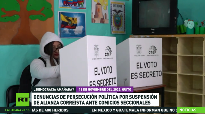 Tribunal Electoral de Ecuador suspende a movimiento aliado de la principal fuerza opositora