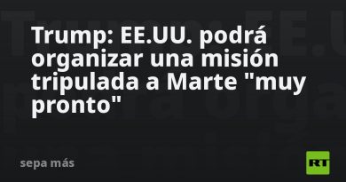 Trump: EE.UU. podrá organizar una misión tripulada a Marte "muy pronto"