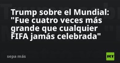 Trump sobre el Mundial: "Fue cuatro veces más grande que cualquier FIFA jamás celebrada"