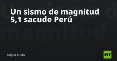 Un sismo de magnitud 5,1 sacude Perú