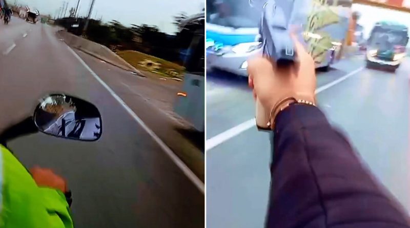 VIDEO: Criminales se graban mientras disparan contra el bus de una banda de cumbia