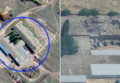 VIDEO: Escondite de drones ucranianos termina en llamas tras un ataque ruso