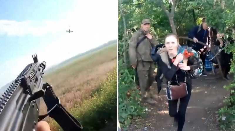 VIDEO: Héroe ruso atrae el fuego de un dron ucraniano hacia sí para salvar a civiles