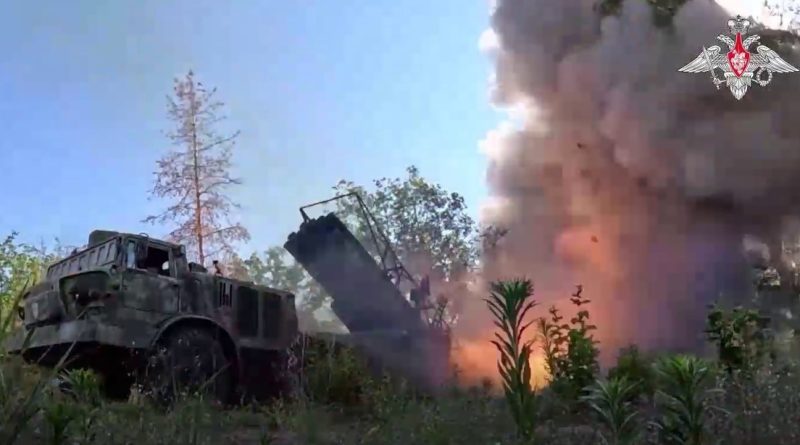 VIDEO: Huracán ruso arrasa una concentración de tropas ucranianas en el frente