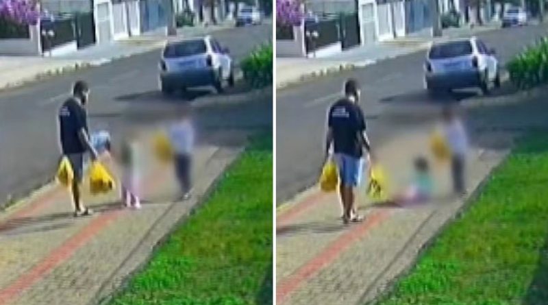 VIDEO: Un hombre patea a su hija de tres años en la cara y termina denunciado
