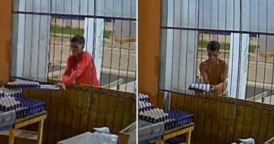VIDEO: Un ladrón improvisa una maniobra con una escoba para llevarse una caja de huevos