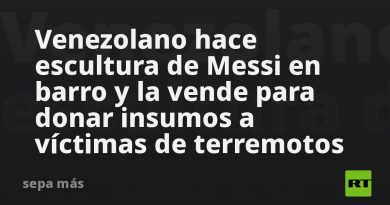 Venezolano hace escultura de Messi en barro y la vende para donar insumos a víctimas de terremotos