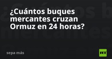 ¿Cuántos buques mercantes cruzan Ormuz en 24 horas?