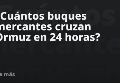 ¿Cuántos buques mercantes cruzan Ormuz en 24 horas?
