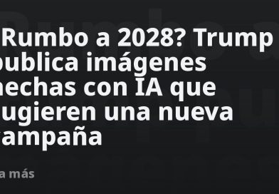 ¿Rumbo a 2028? Trump publica imágenes hechas con IA que sugieren una nueva campaña