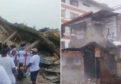 Así está la 'zona cero' del poderoso terremoto que sacudió a Colombia