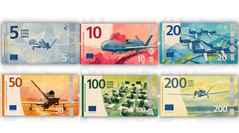 Cómo la OTAN propone 'colarse' en los nuevos billetes de euros