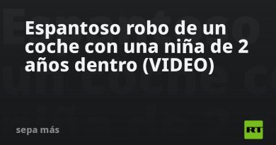 Espantoso robo de un coche con una niña de 2 años dentro (VIDEO)