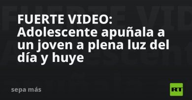 FUERTE VIDEO: Adolescente apuñala a un joven a plena luz del día y huye