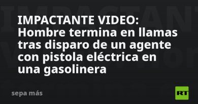 IMPACTANTE VIDEO: Hombre termina en llamas tras disparo de un agente con pistola eléctrica en una gasolinera
