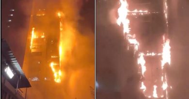 IMPACTANTES IMÁGENES: Masivo incendio consume por completo un edificio