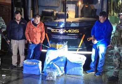 Incautan casi 90 kilos de marihuana en un bus contratado para trasladar al Sao Paulo FC