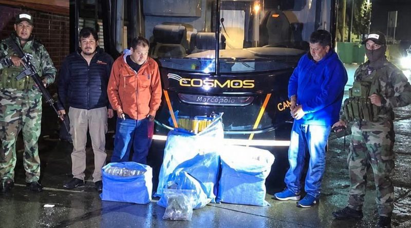 Incautan casi 90 kilos de marihuana en un bus contratado para trasladar al Sao Paulo FC
