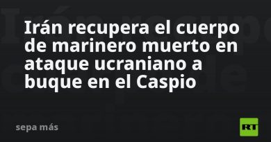 Irán recupera el cuerpo de marinero muerto en ataque ucraniano a buque en el Caspio