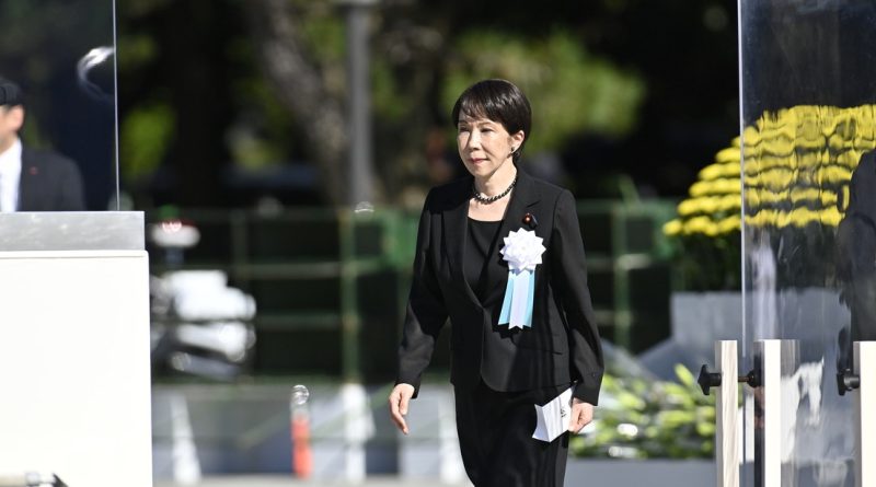 Primera ministra de Japón evita mencionar a EE.UU. en el aniversario del bombardeo de Nagasaki
