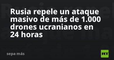 Rusia repele un ataque masivo de más de 1.000 drones ucranianos en 24 horas