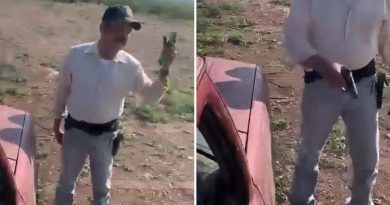 Un hombre arremete a tiros contra un padre y su hijo por una disputa territorial (FUERTE VIDEO)
