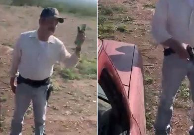 Un hombre arremete a tiros contra un padre y su hijo por una disputa territorial (FUERTE VIDEO)