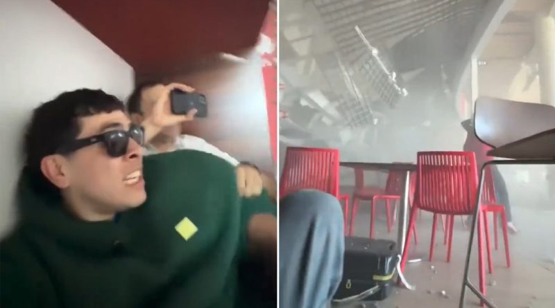 "Una verdadera historia de terror": 'influencer' graba sismo desde aeropuerto en Colombia
