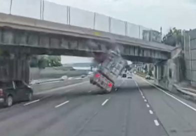 VIDEO: Este es el precio de ignorar los límites de altura en una autopista
