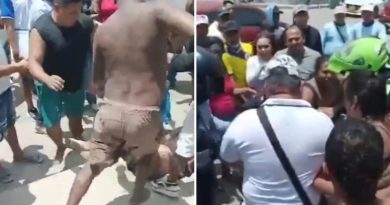 VIDEO: Una multitud golpea a un hombre acusado de realizar actos inapropiados con una menor