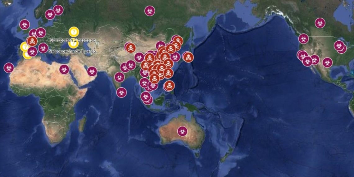 Google activó mapa en tiempo real que muestra los casos de coronavirus