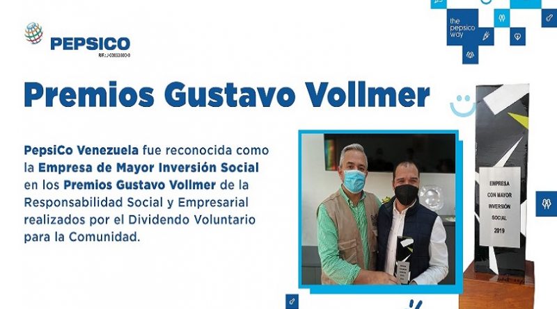 PepsiCo Venezuela se llevó el Premio Gustavo Vollmer como Empresa con Mayor Inversión Social - FOTO