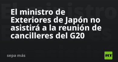 El ministro de Exteriores de Japón no asistirá a la reunión de cancilleres del G20
