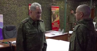 Ministro de Defensa ruso inspecciona una unidad de tropas en la zona de la operación especial