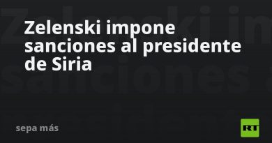 Zelenski impone sanciones al presidente de Siria