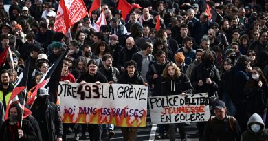 Manifestantes se toman un centro comercial en París