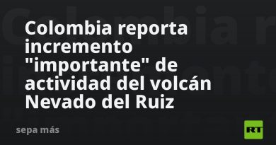 Colombia reporta incremento "importante" de actividad del volcán Nevado del Ruiz