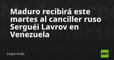 Maduro recibirá este martes al canciller ruso Serguéi Lavrov en Venezuela