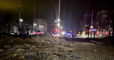 Una explosión en la ciudad de Bélgorod deja un enorme socavón en un barrio residencial