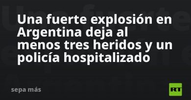 Una fuerte explosión en Argentina deja al menos seis heridos