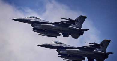 Revelan la cantidad de aviones de combate F-16 que espera recibir Zelenski