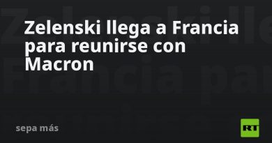 Zelenski llega a Francia para reunirse con Macron