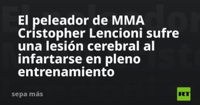 El peleador de MMA Cristopher Lencioni sufre una lesión cerebral al infartarse en pleno entrenamiento