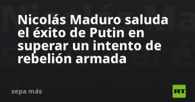 Nicolás Maduro saluda el éxito de Putin en superar un intento de rebelión armada
