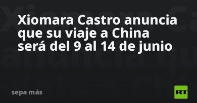 Xiomara Castro anuncia que su viaje a China será del 9 al 14 de junio