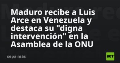 Maduro recibe a Luis Arce en Venezuela y destaca su "digna intervención" en la Asamblea de la ONU