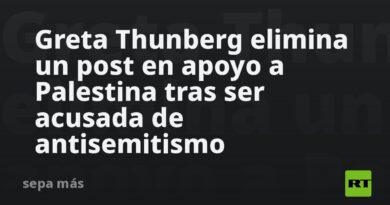 Greta Thunberg elimina un post en apoyo a Palestina tras ser acusada de antisemitismo