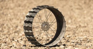 Imprimen en 3D, con una novedosa tecnología, el prototipo de rueda de un vehículo lunar de la NASA