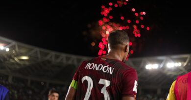 Salomón Rondón celebró con gol los 100 partidos con la Vinotinto