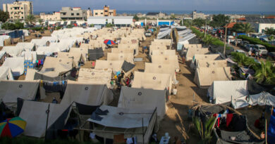 VIDEO: Miles de palestinos desplazados en el campamento de refugiados de Jan Yunis
